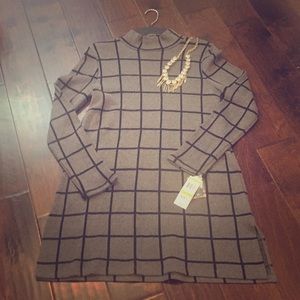 NWT Cowl neck sweater dress